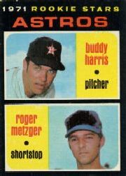 1971 Topps Baseball Cards      404     Buddy Harris RC/Roger Metzger RC